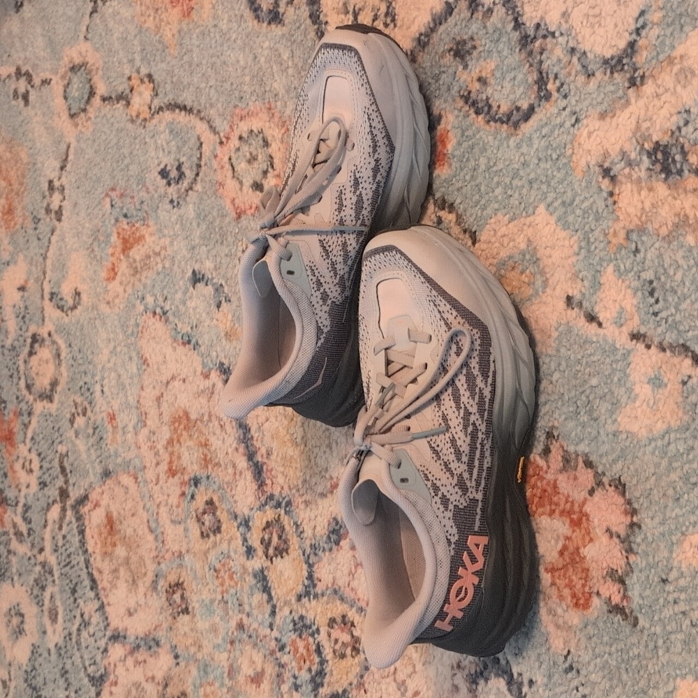Hoka One One Speedgoat 5 Wide Womens Sz 7D US Harbor Mist Spruce Running Shoes